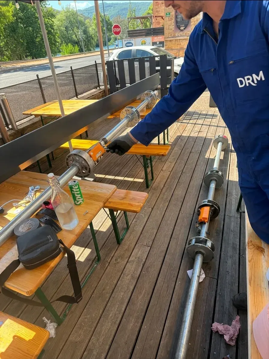 Lames remplacées après un choc — Rideau métallique à Bobigny Lames remplacées après un choc — Rideau métallique à Bobigny